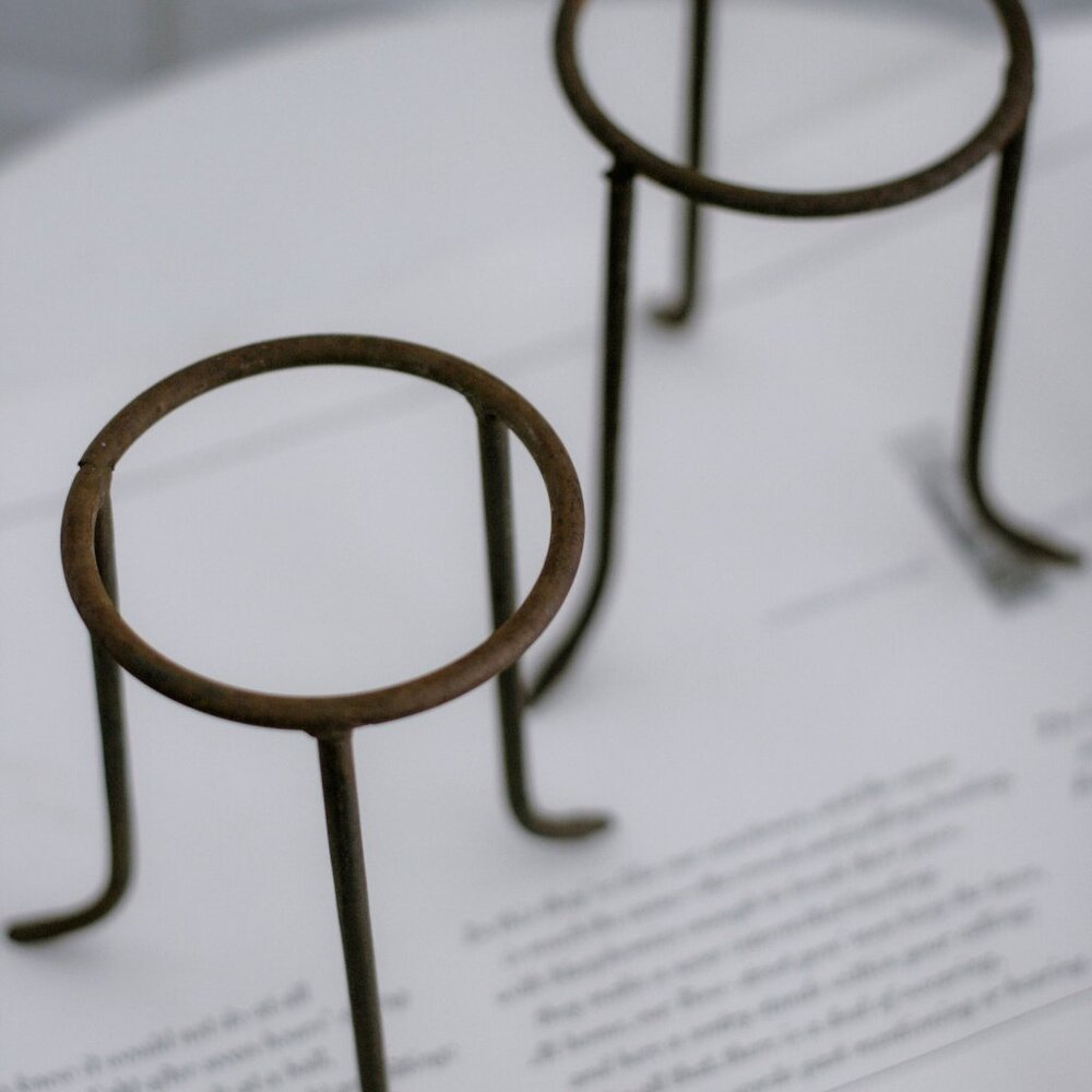 Brutalist Pair of Wrought Iron Plant Stands - Picture 6 of 6